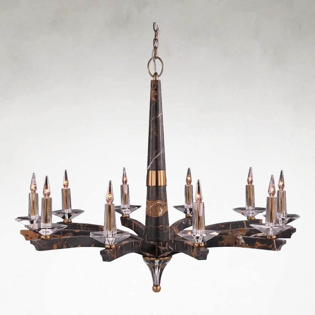 Crystal chandelier - Siena Stone for dining room view 1