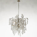 Brass Crystal chandelier - Verona Stone for dining room view 1