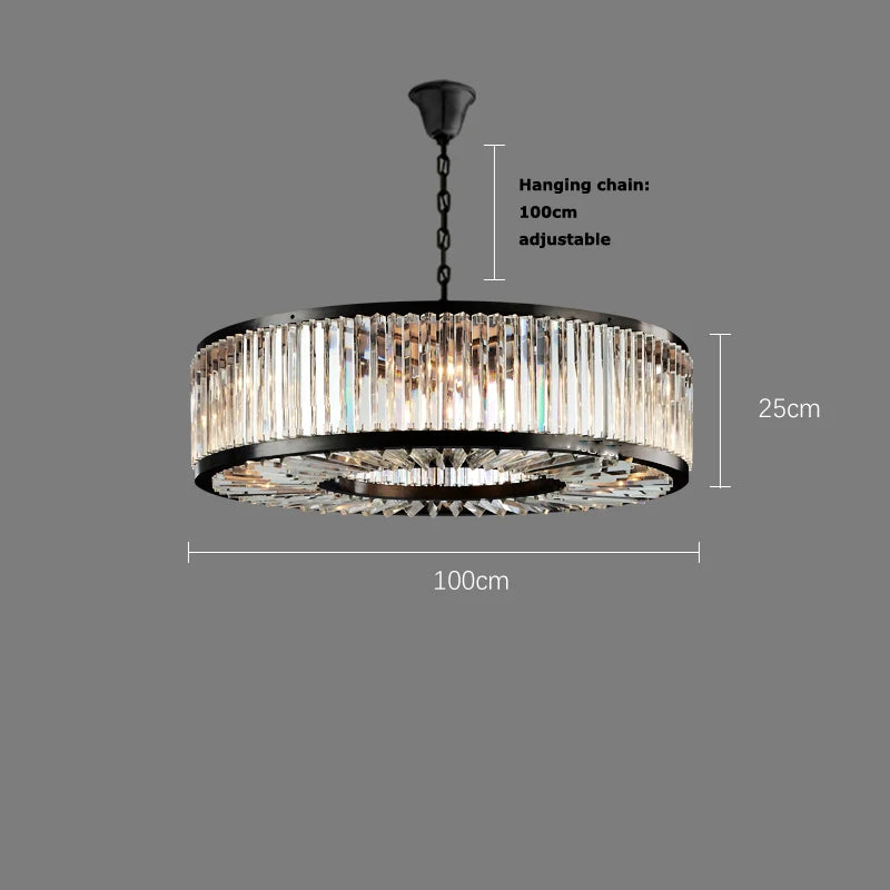 Clear Crystal chandelier - Evren Bay for dining room view 7