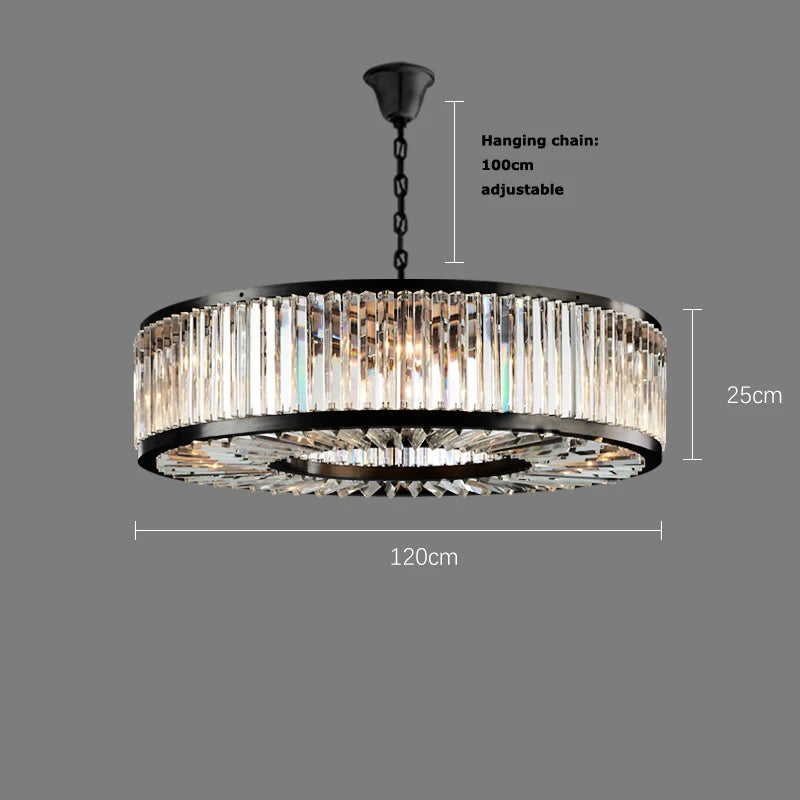 Clear Crystal chandelier - Evren Bay for dining room view 5