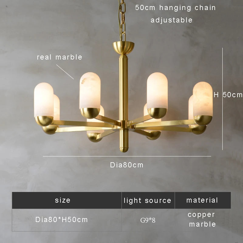 Brass Brass chandelier - Thalia House for dining room view 14
