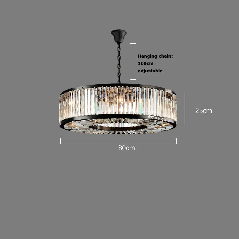 Clear Crystal chandelier - Evren Bay for dining room view 6