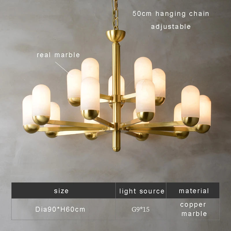 Brass Brass chandelier - Thalia House for dining room view 15