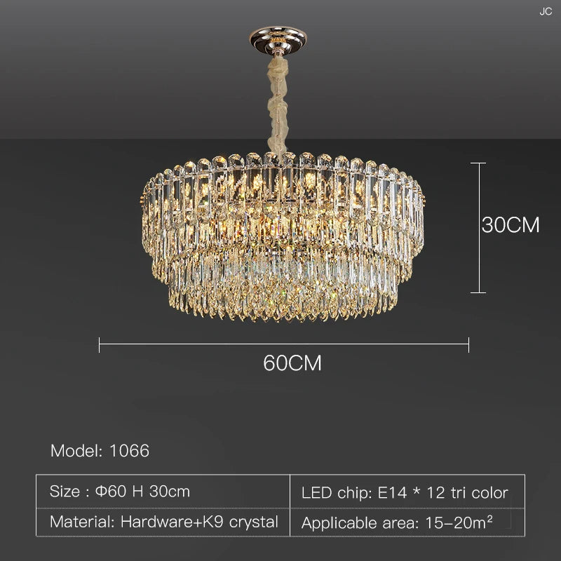 Crystal chandelier - Elara House for dining room view 6