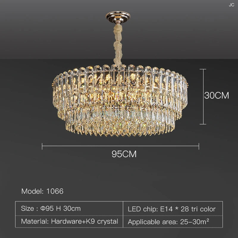 Crystal chandelier - Elara House for dining room view 8