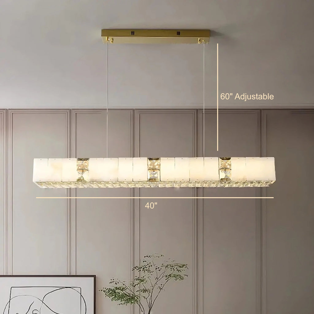 Clear Crystal chandelier - Tessa Lane for dining room view 13