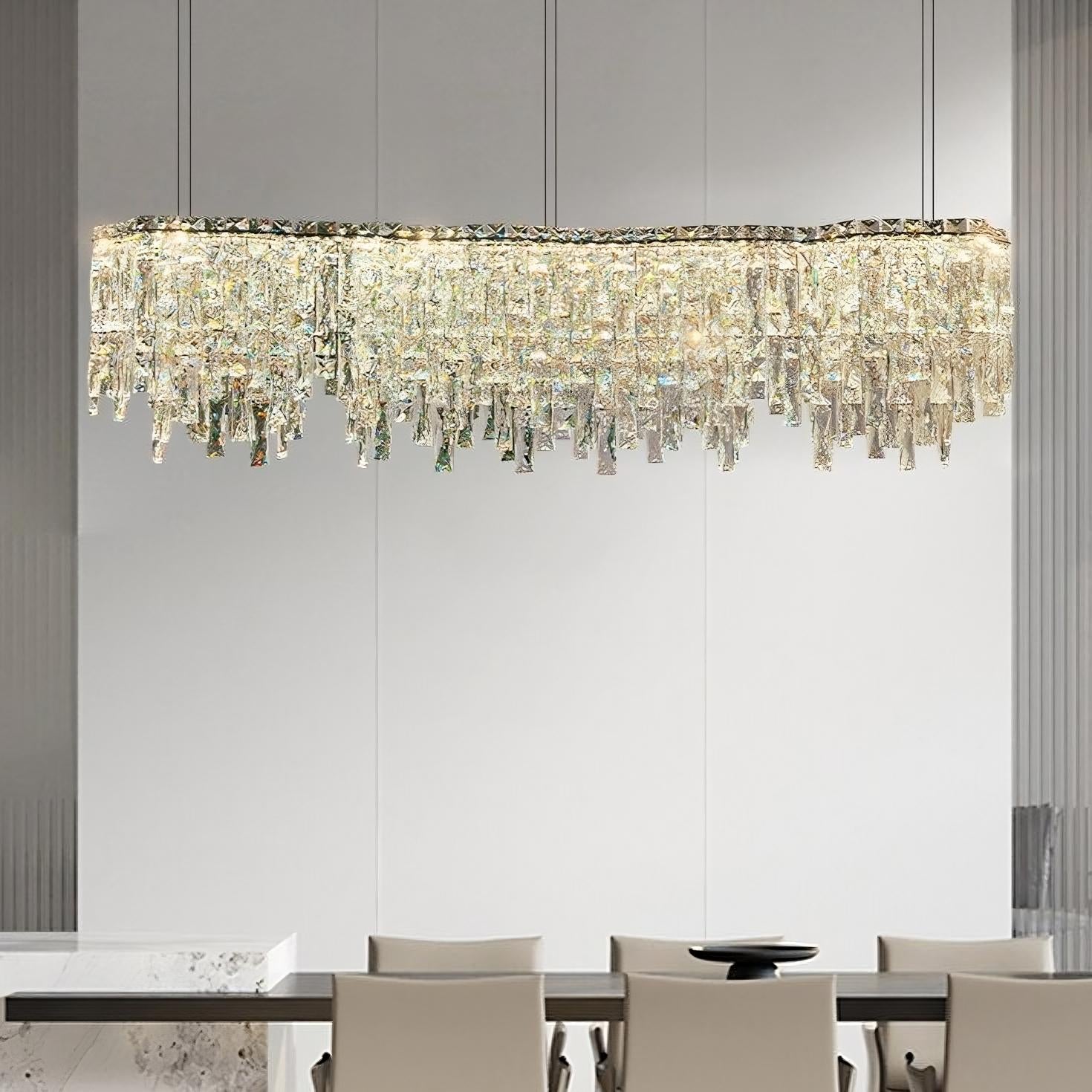Crystal chandelier - Viola Bay for dining room view 2