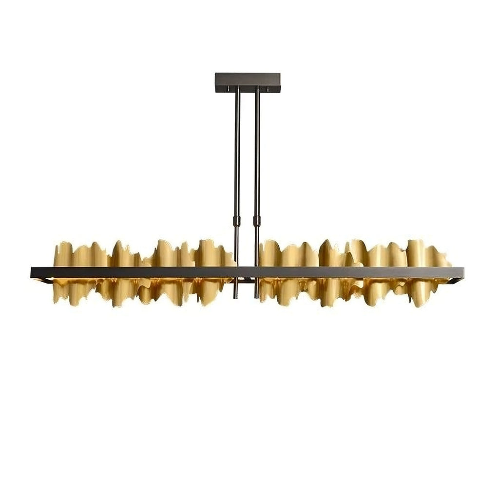 Brass Brass Round chandelier - Tessa Court for dining room view 7