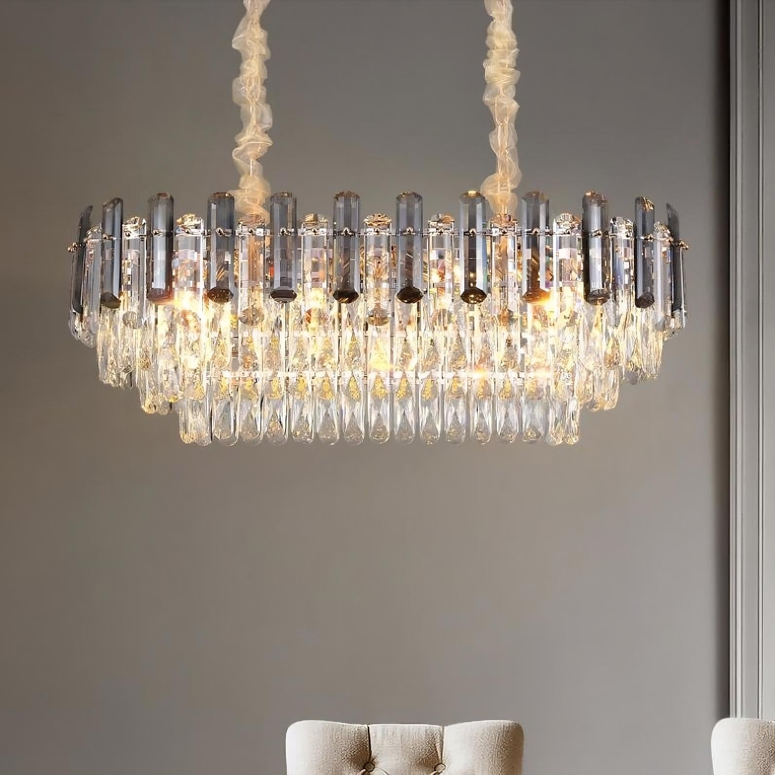 Clear Crystal chandelier - Oriel Lane for dining room view 1