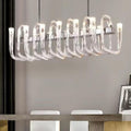 Glass chandelier - Jessa Court for dining room view 1
