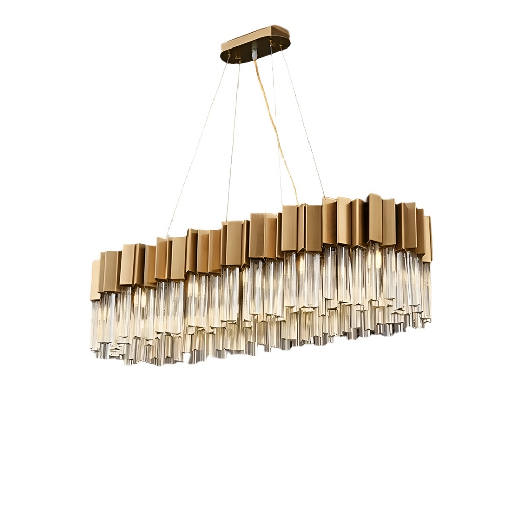 Clear Crystal chandelier - Viola Court for dining room view 6