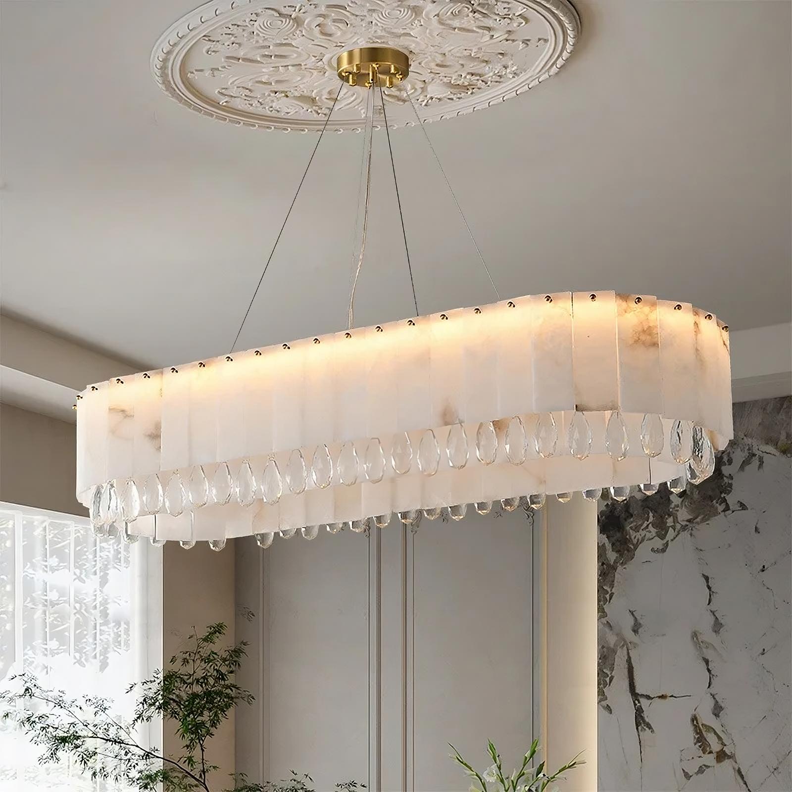 Clear Crystal chandelier - Rosa Lane for dining room view 3