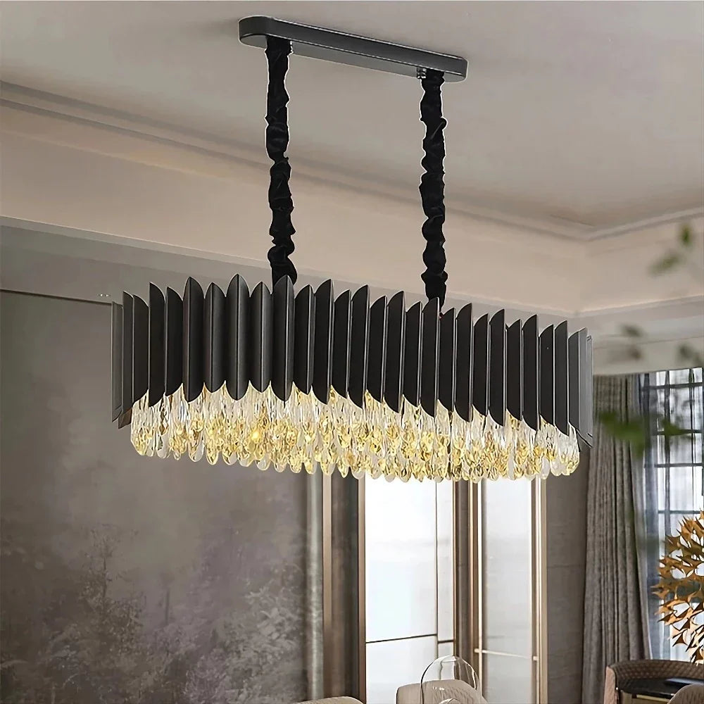 Clear Crystal chandelier - Pavia Lane for dining room view 1