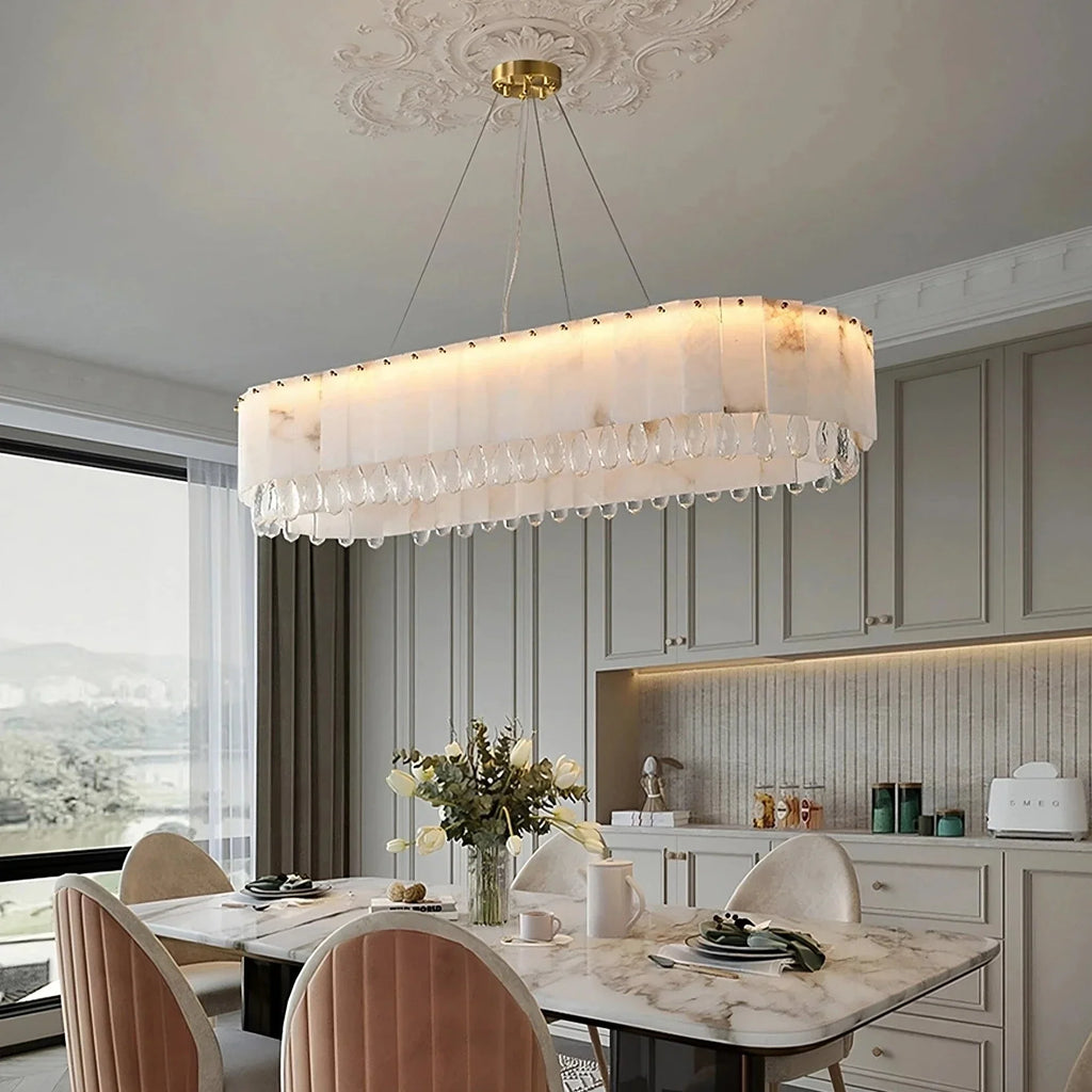 Clear Crystal chandelier - Rosa Lane for dining room view 2