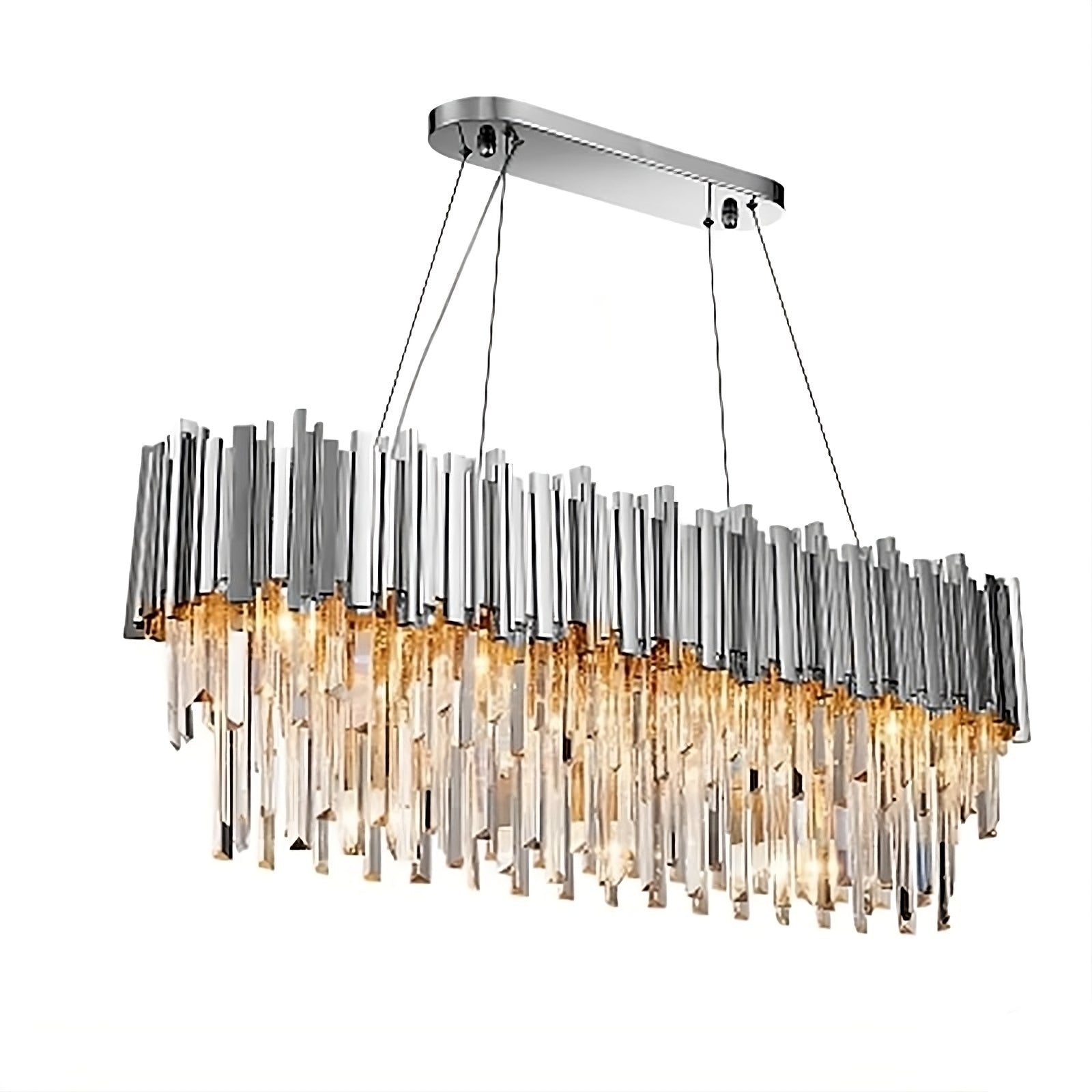 Clear Crystal chandelier - Lyra House for dining room view 5