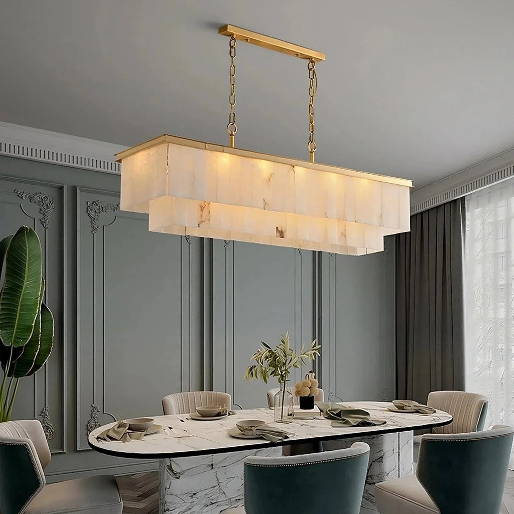 Brass Brass chandelier - Oriel House for dining room view 3