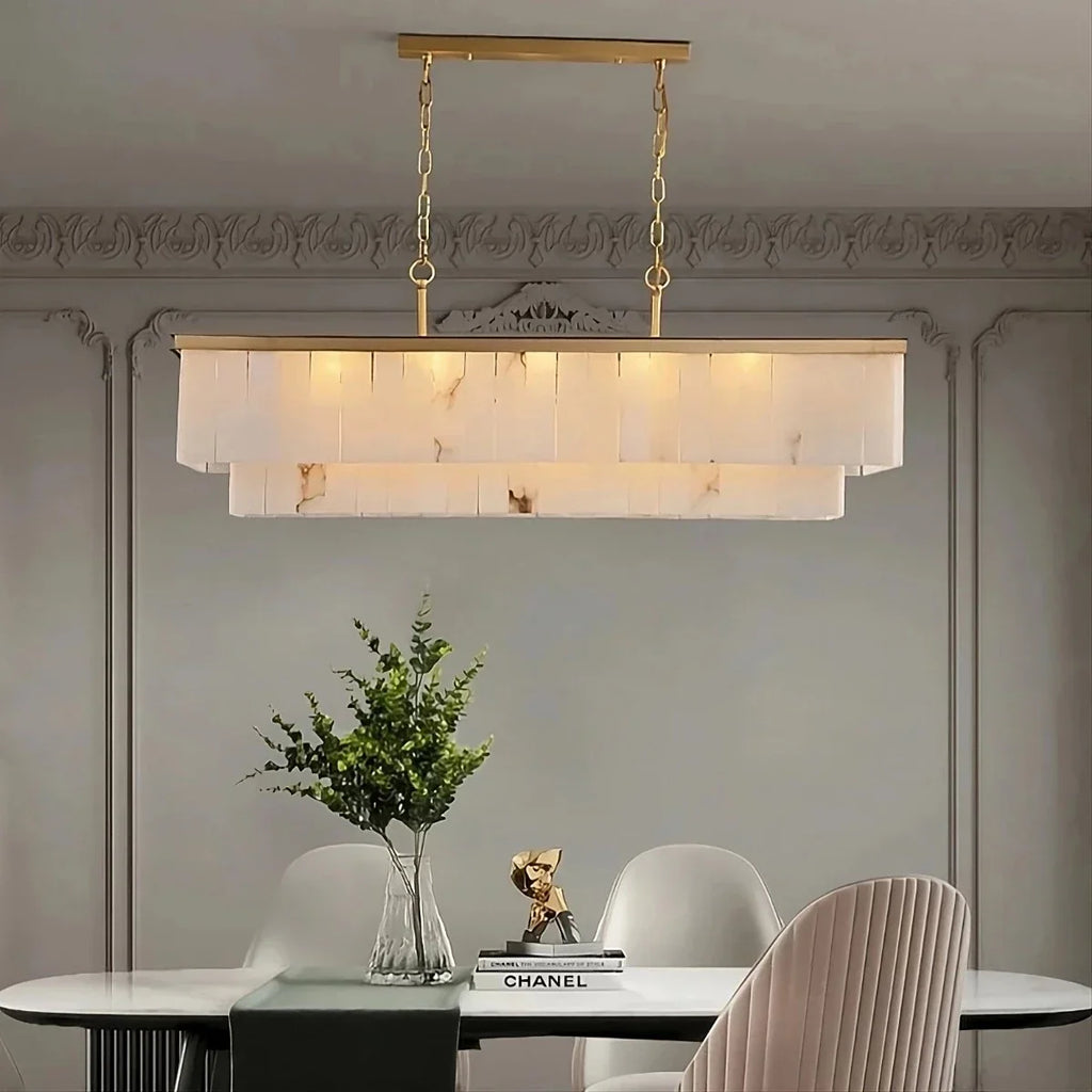 Brass Brass chandelier - Oriel House for dining room view 2