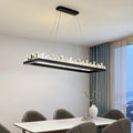Black Crystal chandelier - Gilda Bay for dining room view 1