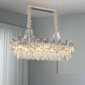 Clear Crystal chandelier - Selene Lane for dining room view 1
