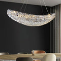 Clear Crystal Round chandelier - Iris Lane for dining room view 1