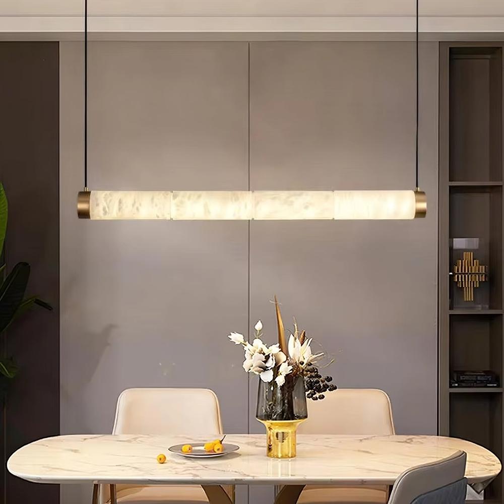 Brass Brass Round chandelier - Liora Bay for dining room view 1