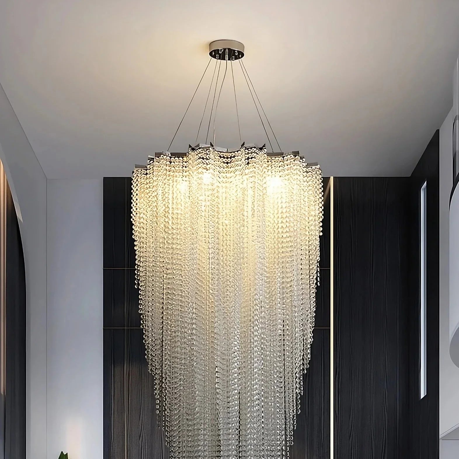 Gold Crystal chandelier - Belen House for dining room view 3
