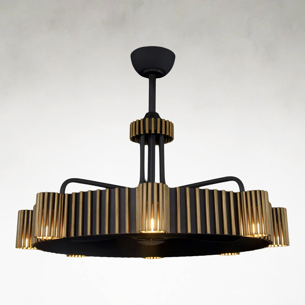 Glass chandelier - Haven Stone for dining room view 1