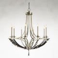 Silver Crystal chandelier - Hollis Stone for dining room view 1