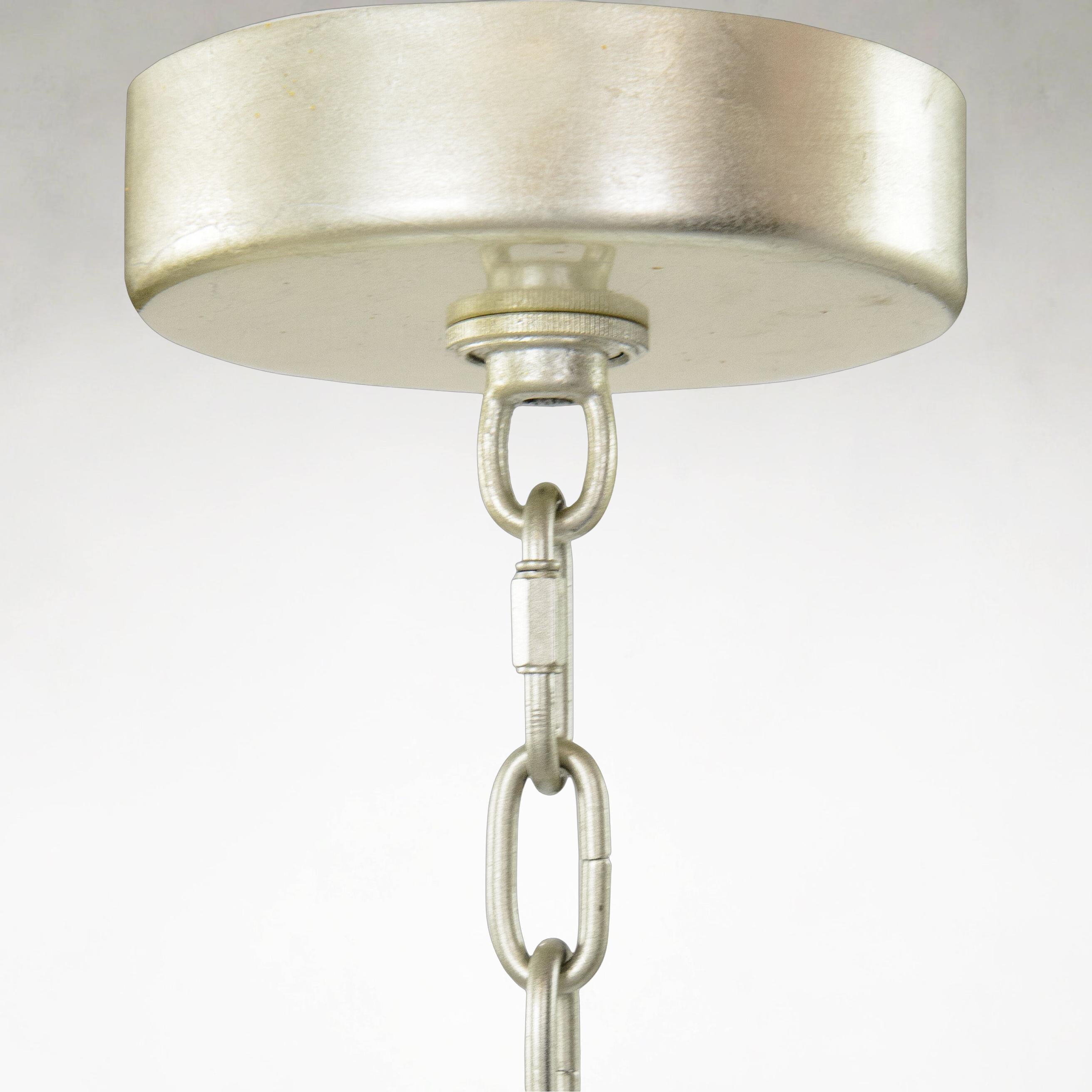 Silver Crystal chandelier - Viola Stone for dining room view 3