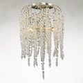 Crystal Tiered chandelier - Dorian Stone for dining room view 1
