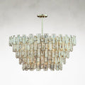 White Crystal chandelier - Jovie Stone for dining room view 1