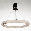 Antique Brass Alabaster Linear chandelier - Nico Stone for dining room view 1