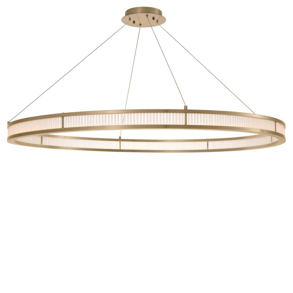 Antique Brass Glass chandelier - Vale Verge for dining room view 2