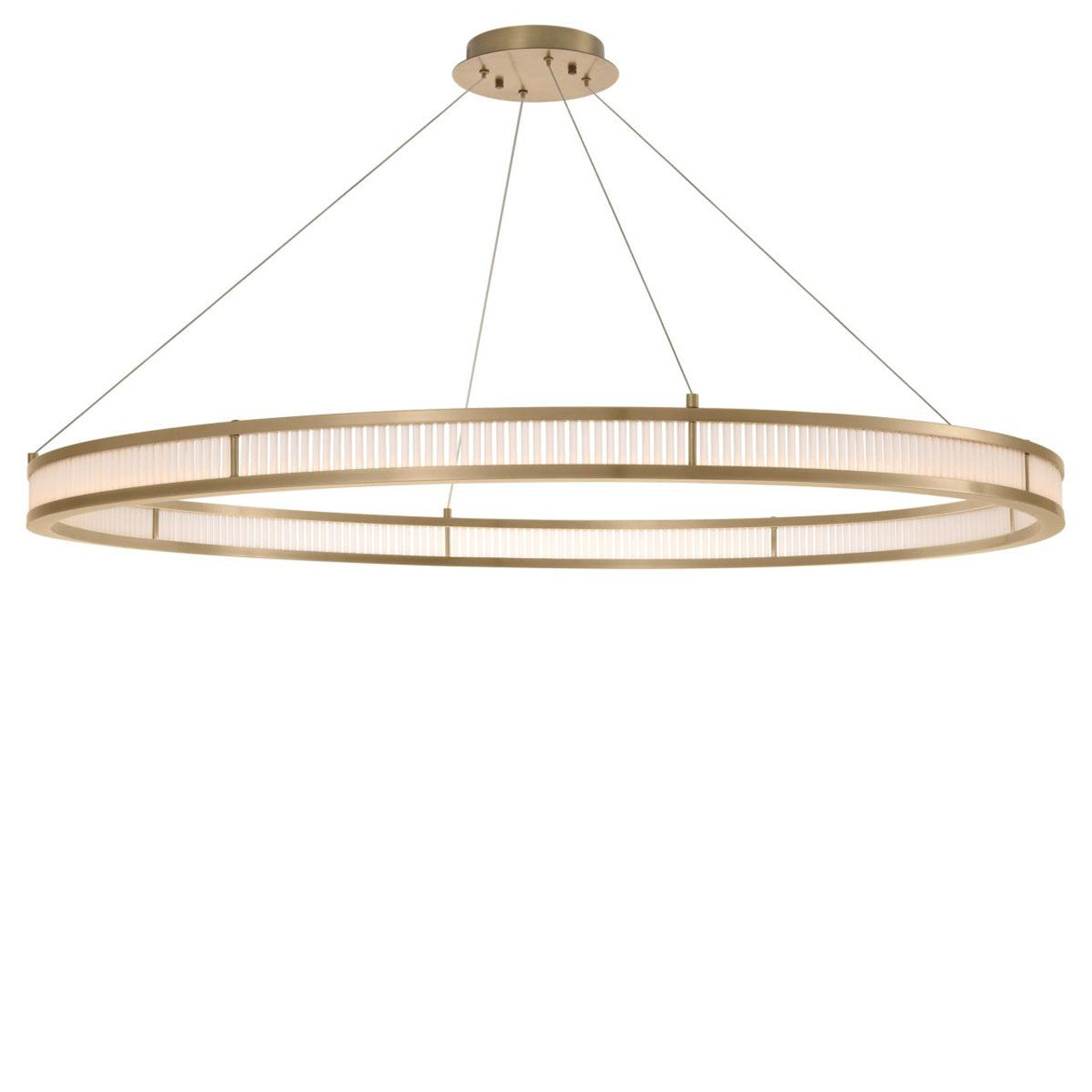 Antique Brass Glass chandelier - Vale Verge for dining room view 2
