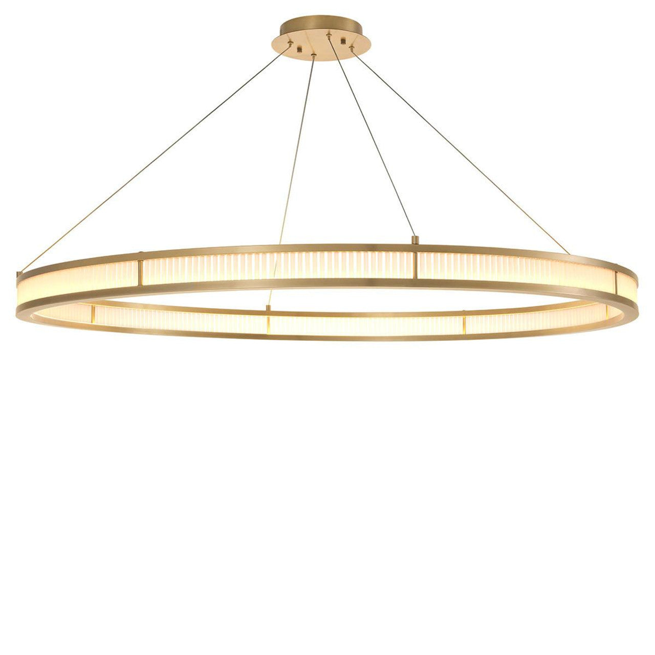 Antique Brass Glass chandelier - Vale Verge for dining room view 1