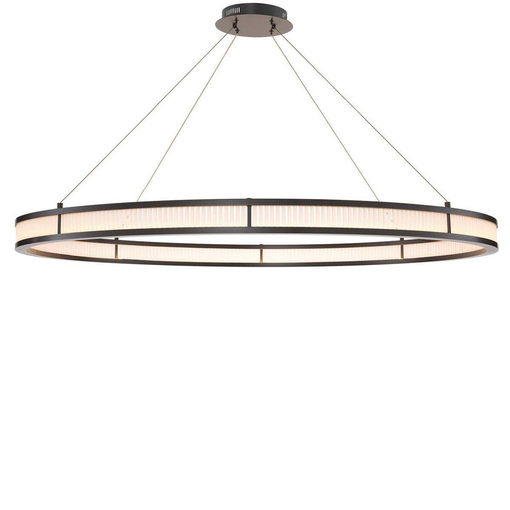 Bronze Glass chandelier - Wren Verge for dining room view 1