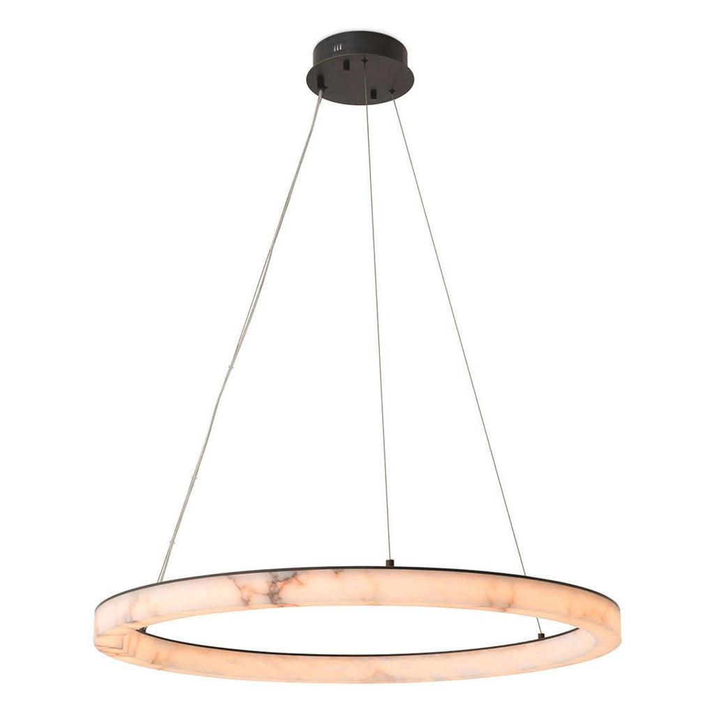 White Alabaster chandelier - Esme Verge for dining room view 1