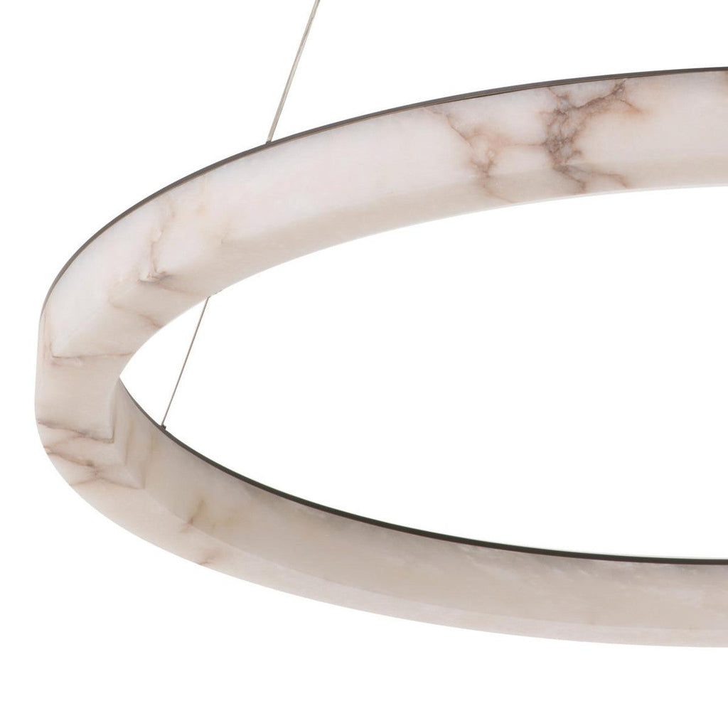 White Alabaster chandelier - Esme Verge for dining room view 4