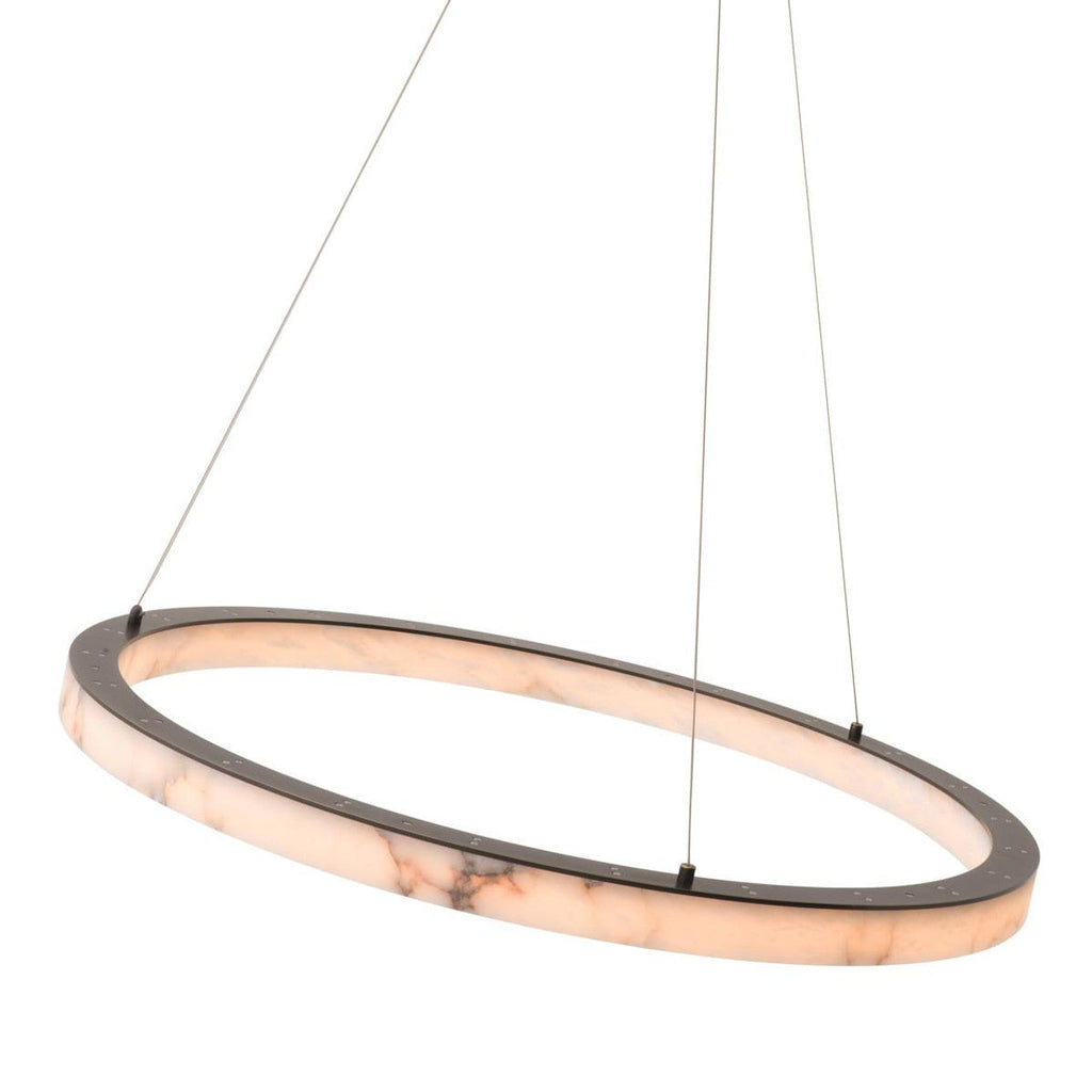 White Alabaster chandelier - Esme Verge for dining room view 5