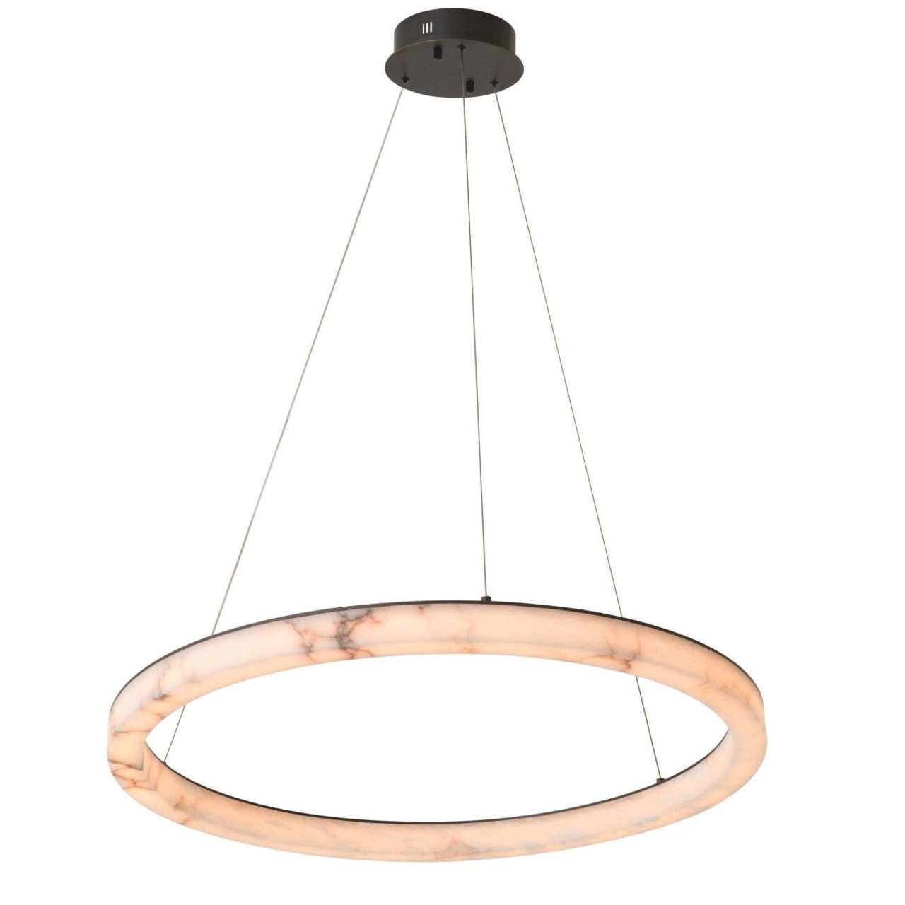 White Alabaster chandelier - Esme Verge for dining room view 3