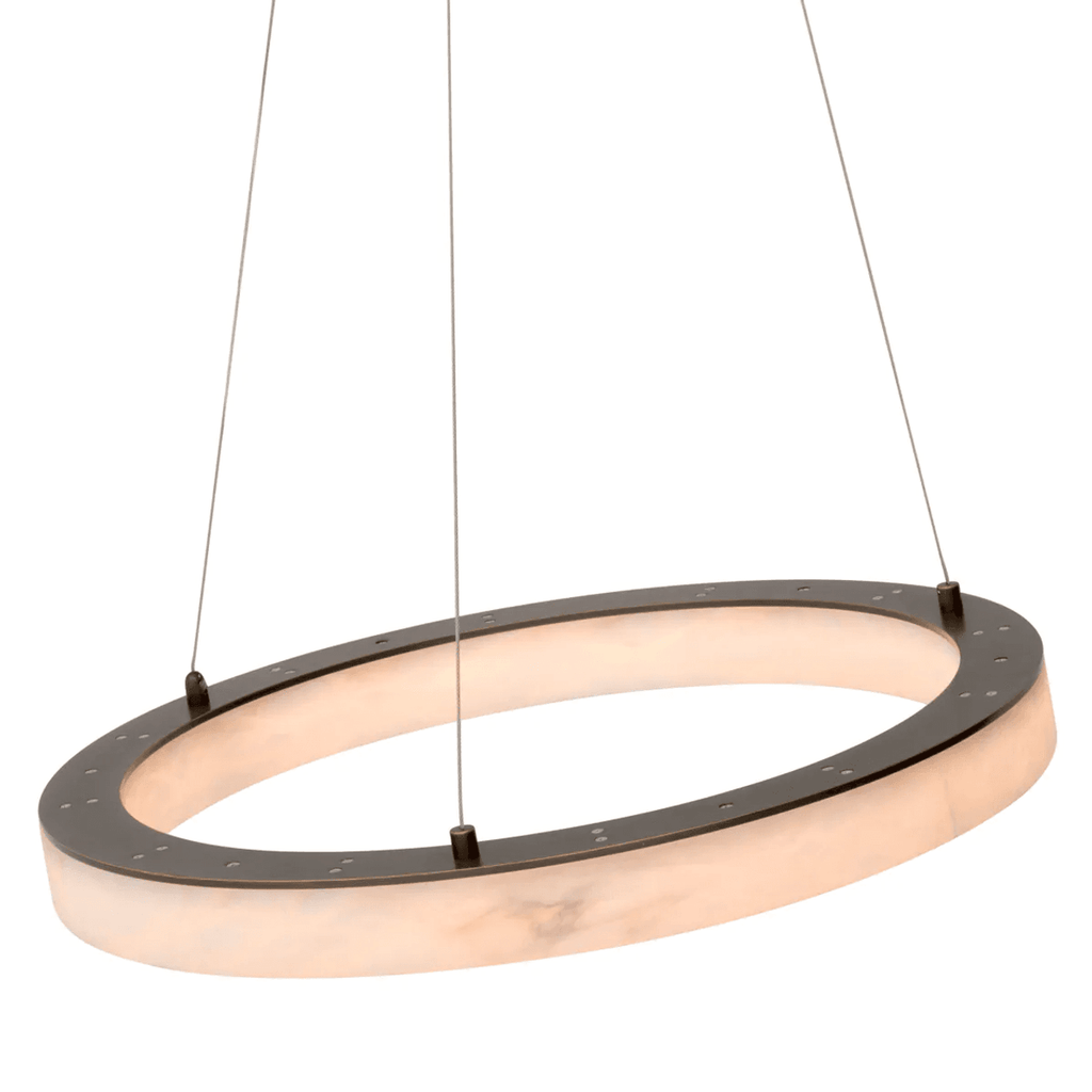 White Alabaster chandelier - Esme Verge for dining room view 7