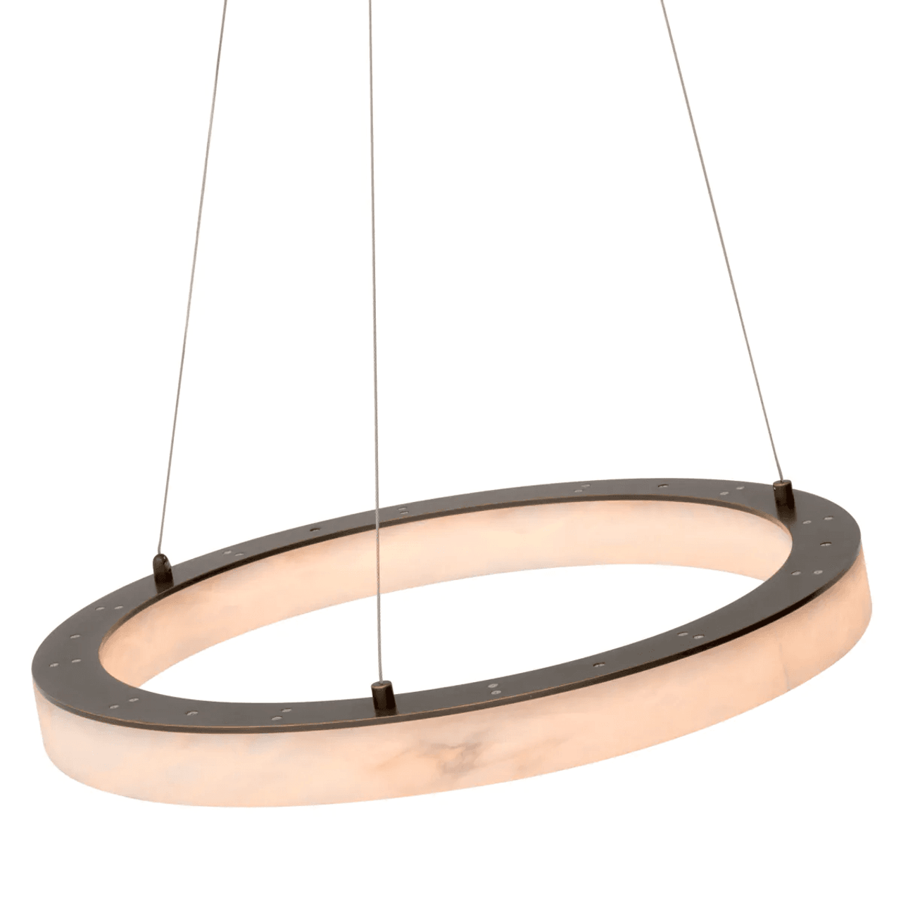 White Alabaster chandelier - Esme Verge for dining room view 7