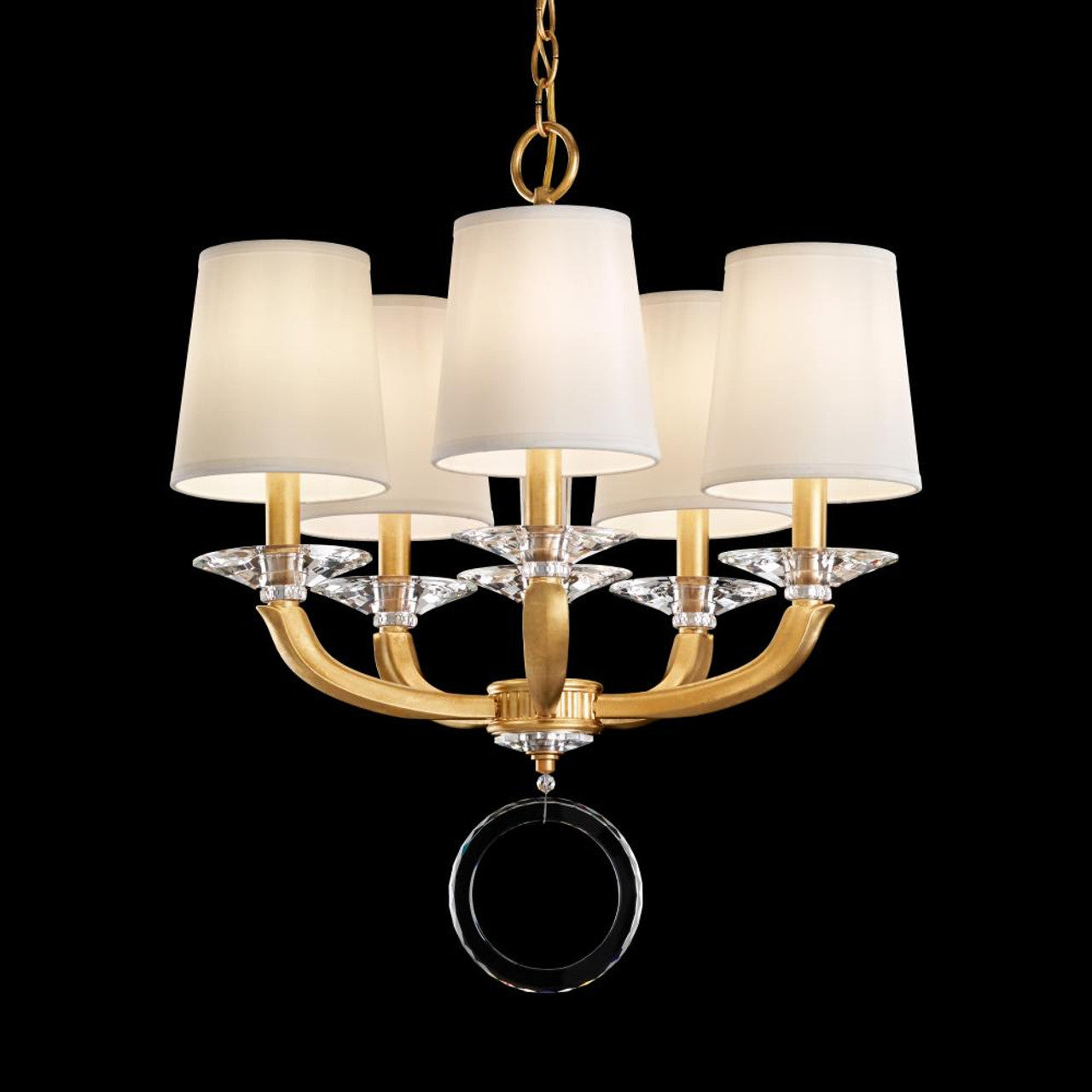 Vesca Semi-Flush Mount, 5-Light, Heirloom Bronze, Clear Heritage Crystal, 29"W (VA8312N-76H 1HZVKT)