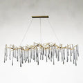 Acrylic chandelier - Una Stone for dining room view 1