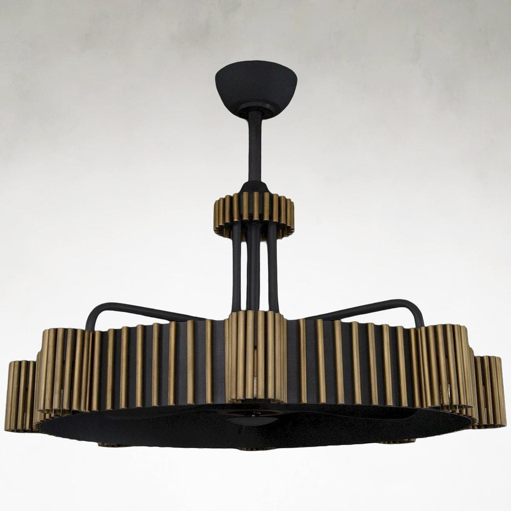 Glass chandelier - Haven Stone for dining room view 4