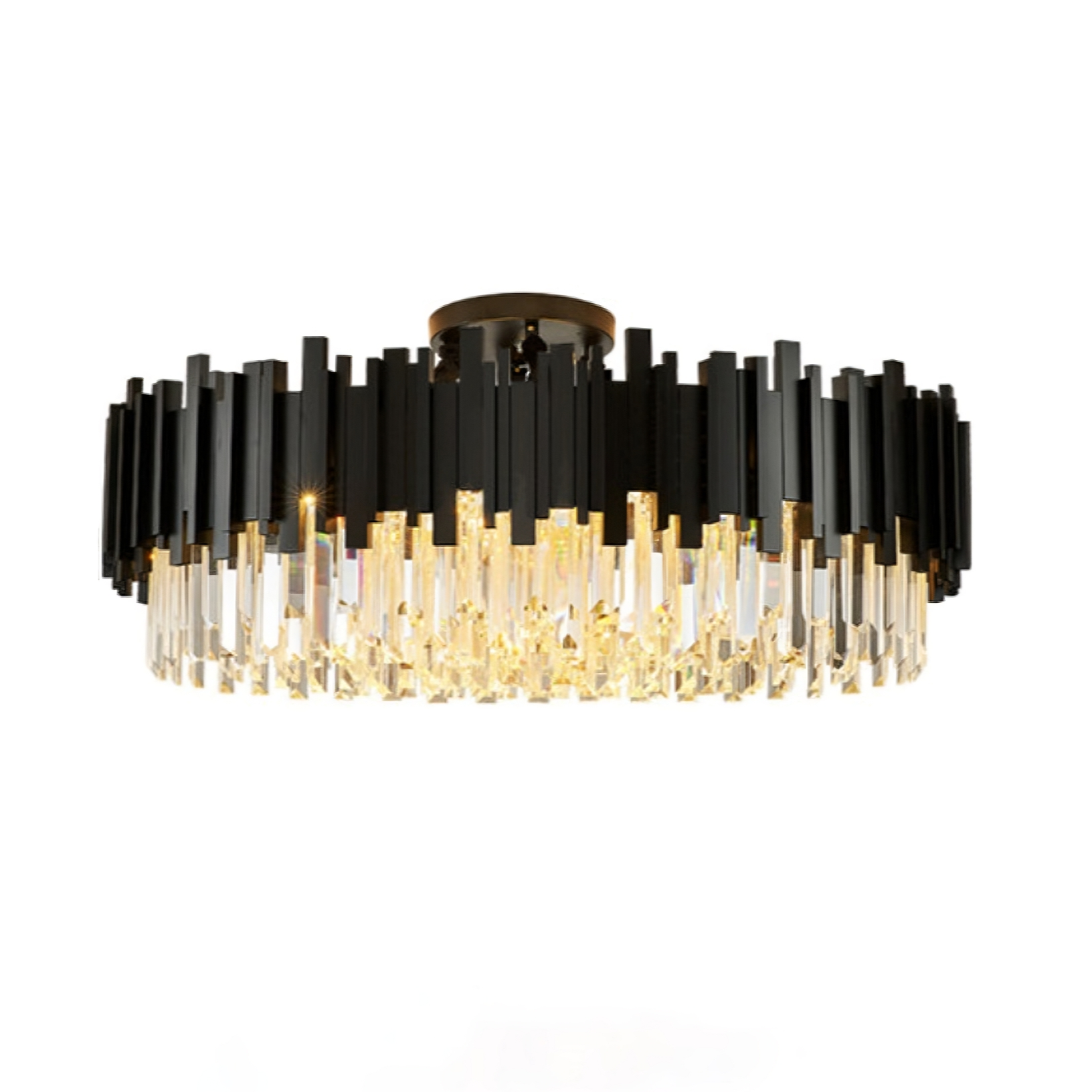 Black Crystal chandelier - Onda House for dining room view 9