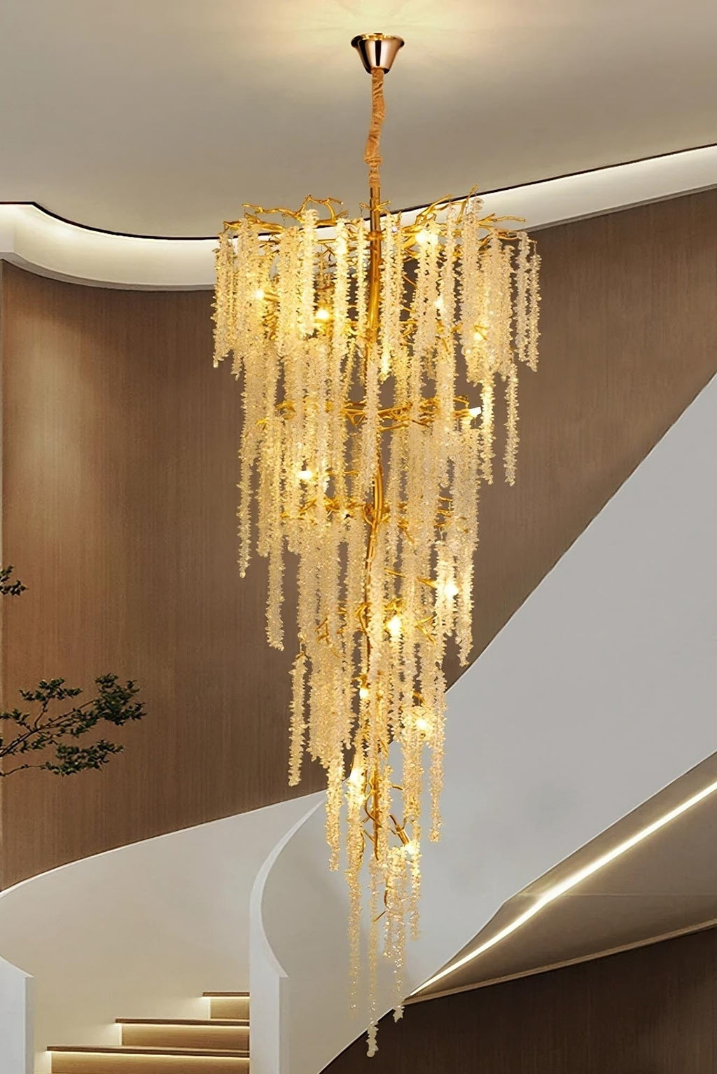 Clear Crystal chandelier - Tova Lane for dining room view 3