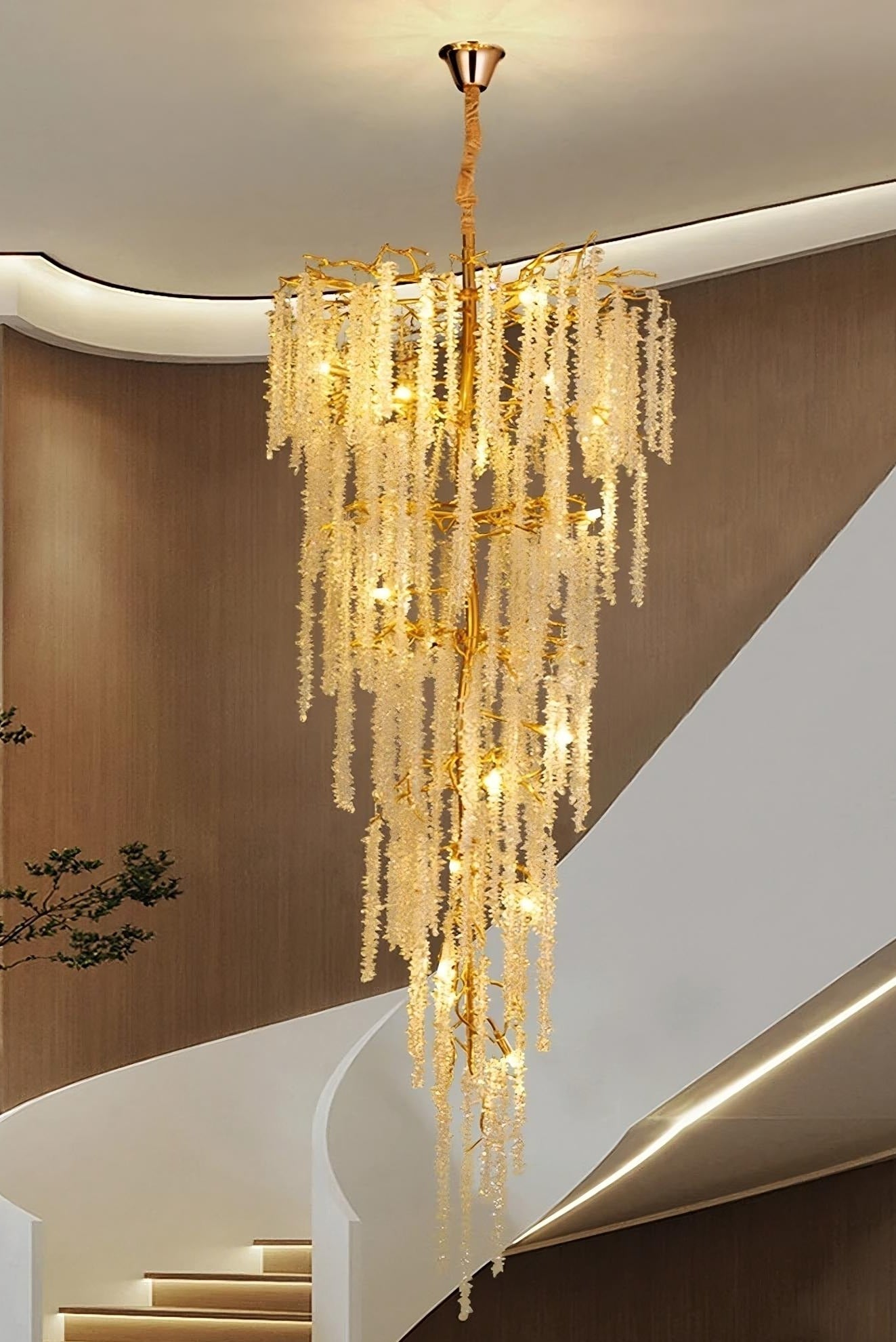 Clear Crystal chandelier - Tova Lane for dining room view 3