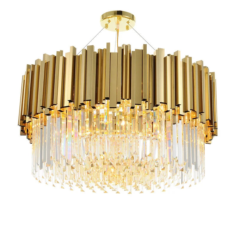 Clear Crystal Round chandelier - Ansel House for dining room view 6