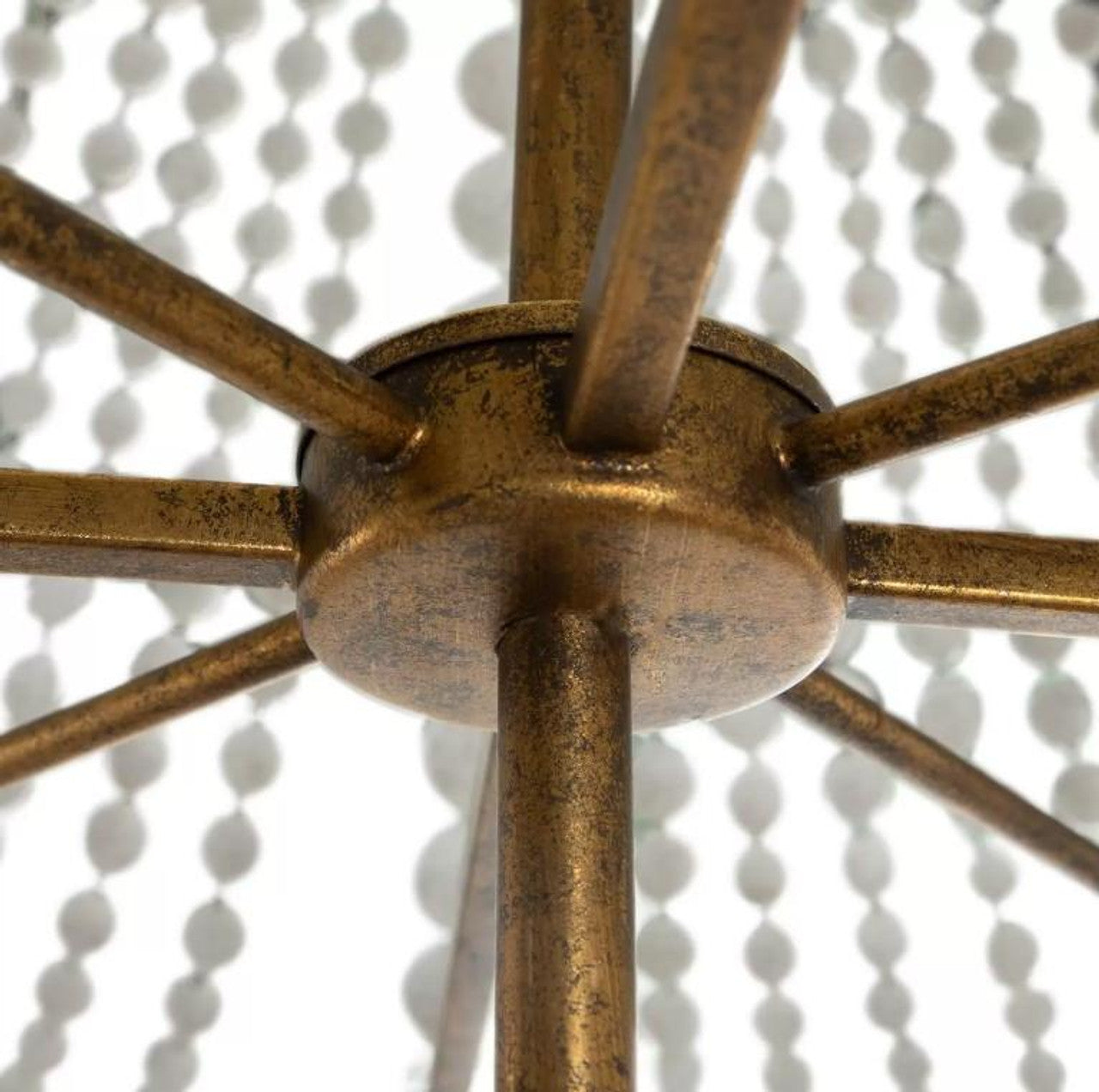 White Metal Candle chandelier - Dune Peak for dining room view 3